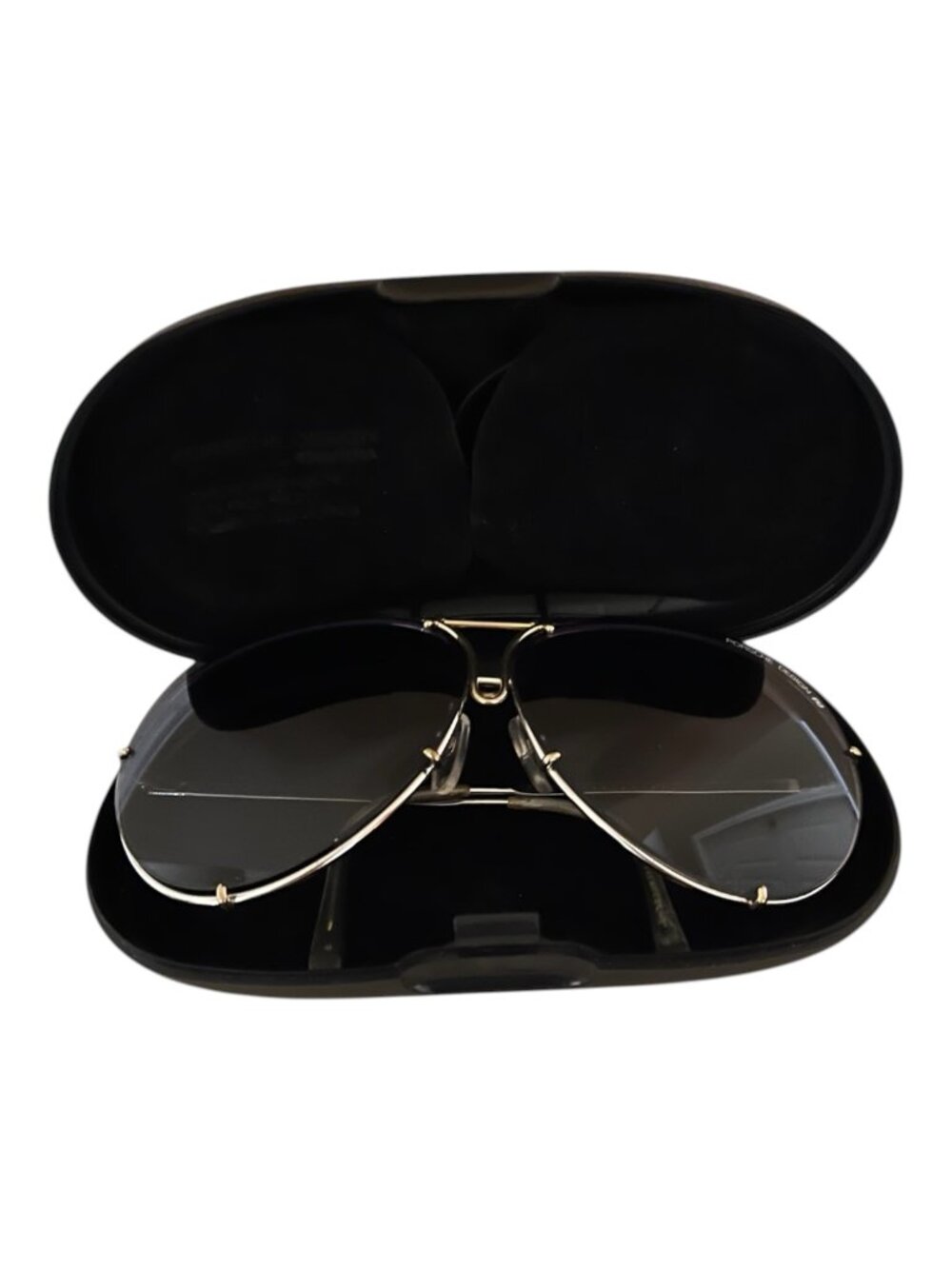 80's Vintage Carrera Porsche Design 5621 Blue Gradient Sunglasses Gold Frame
